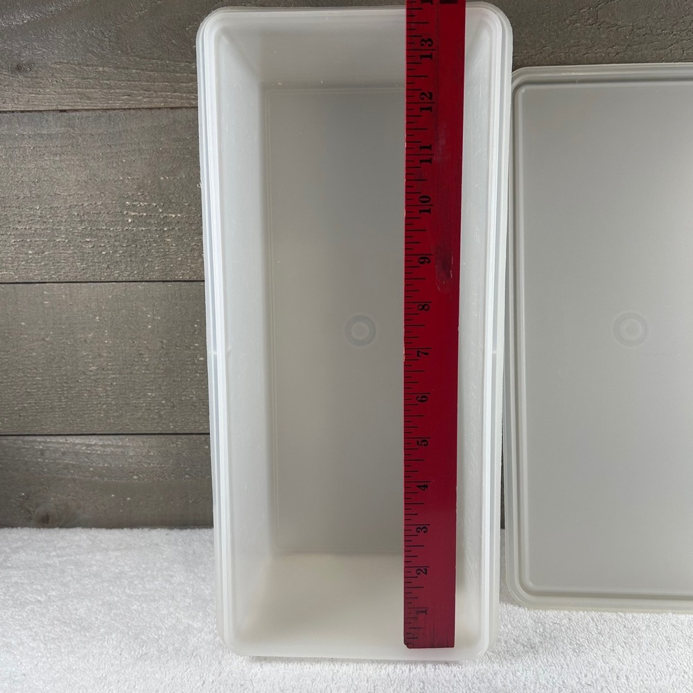 Tupperware Storage Container Box Bin Large Clear Lid Food Kitchen Organizer - Picture 3 of 7